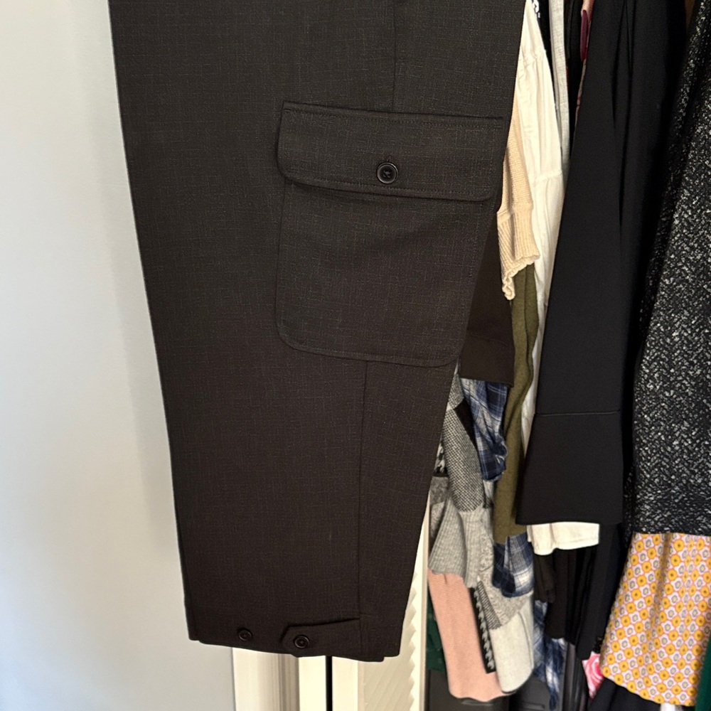 Liverpool Black Cargo Pants for Women - Picture 3 of 6